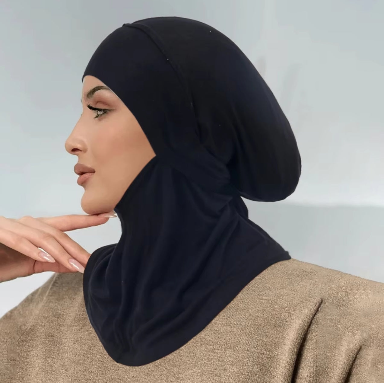 Solid Color Back Bandage Tam-o'-shanter Women's Soft Head-wrapping Hat