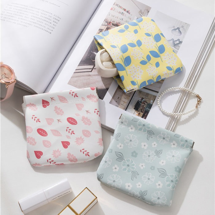 Ins Super Popular Portable Leather Mini Cosmetic Bag