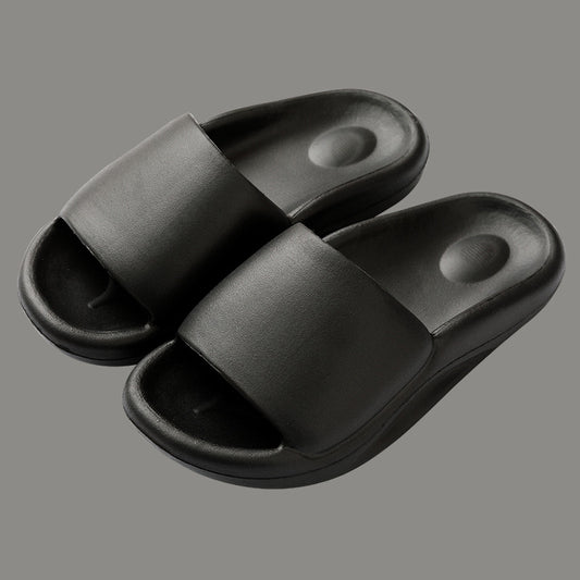 Solid Color Thick-soled Household Sandals And Slippers