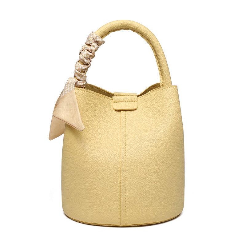 Niche Lychee Pattern Soft Leather Fashion All-match Messenger Bag