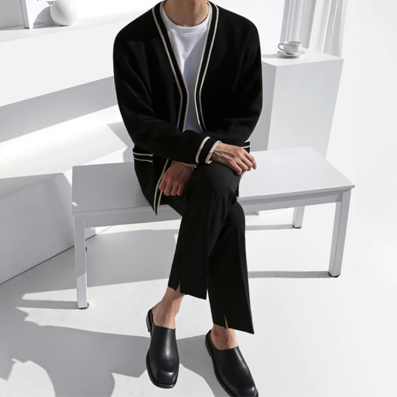 Sweater i koreansk stil løs afslappet trendsweater cardiganjakke