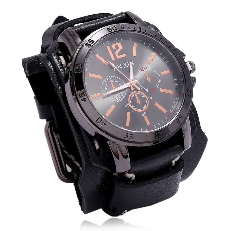 Men's Retro Domineering Cowhide Watch