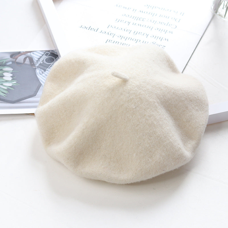 Children's Fashion Retro Warm Painter Woolen Knitted Hat
