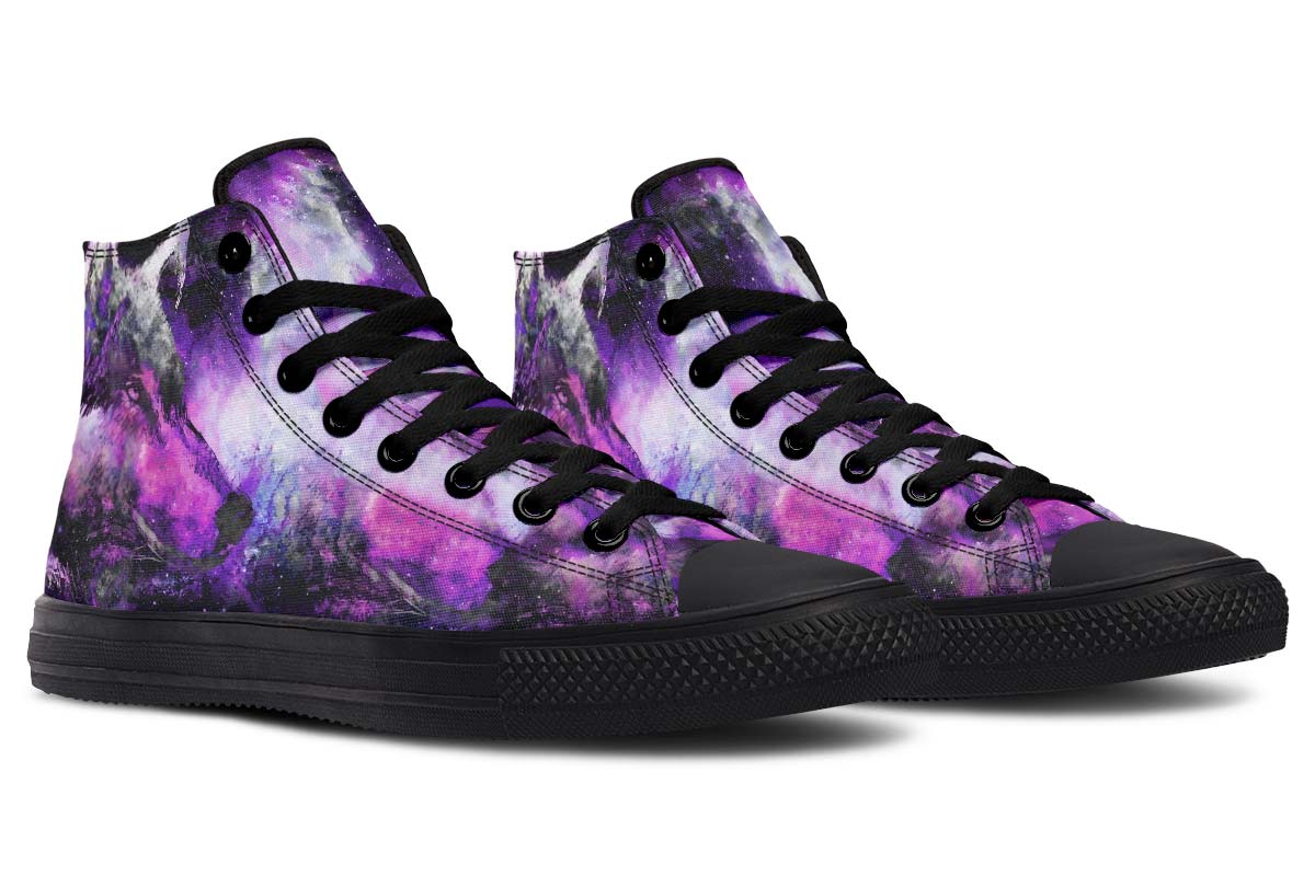 Printed Couple High-top Canvas Shoes