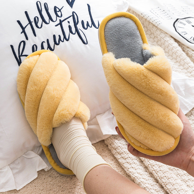 Women's Indoor Plush Cotton Slippers Home