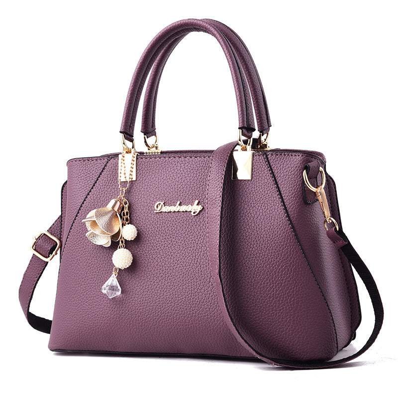 New Fashion Women's Lychee Pattern One-shoulder Handbag