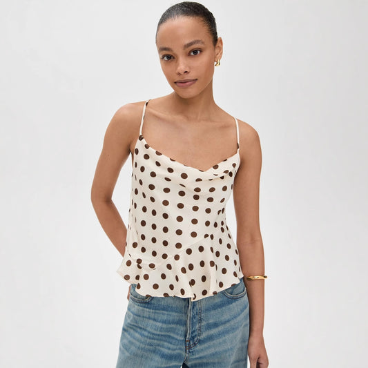 Women's Polka Dot Thin Shoulder Camisole
