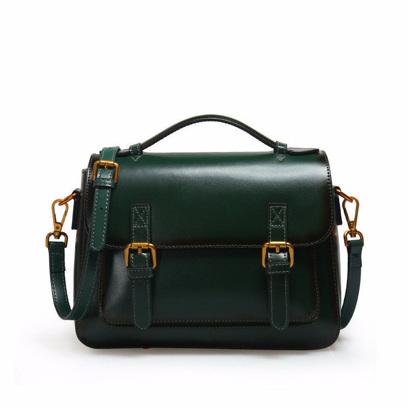 Trend Cowhide Messenger Handbag Women
