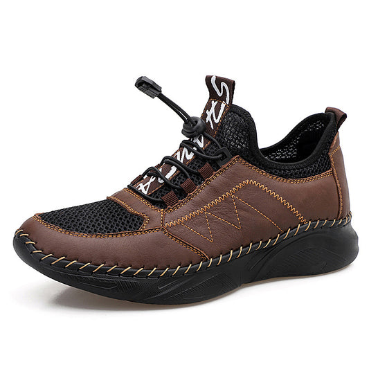 Men's Handmade Casual Low Top Mesh Flats