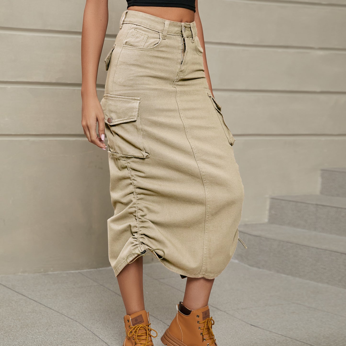 Women's Fashionable Casual Mid-length Skirt