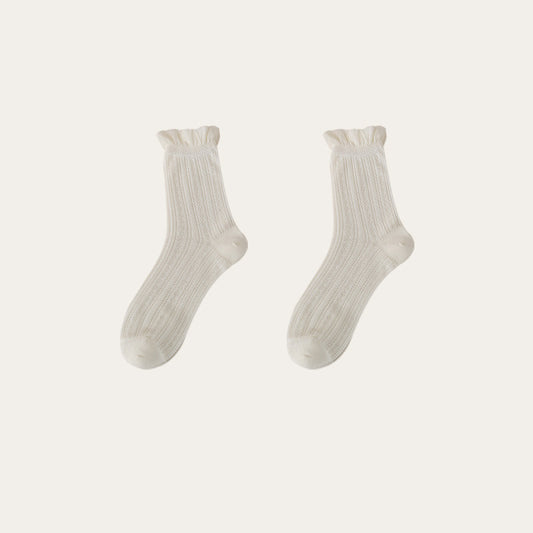 Women's Fashion Cotton Lace Socks