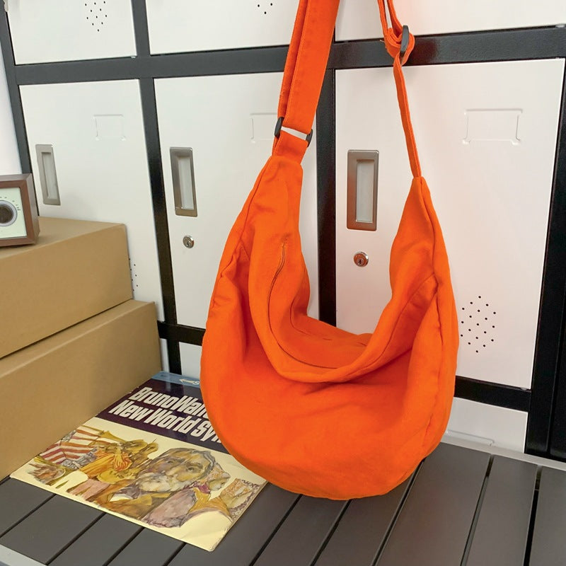 Trendy Large Capacity Dumpling Messenger Student Versatile Shoulder Bag