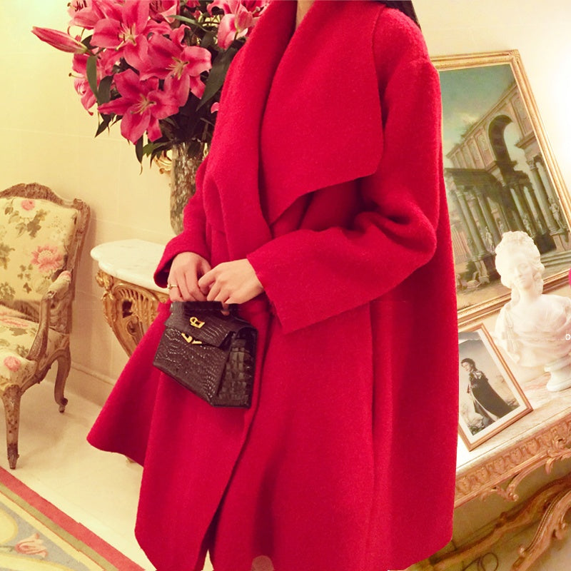 Nvji High-end Double-sided Cashmere Coat