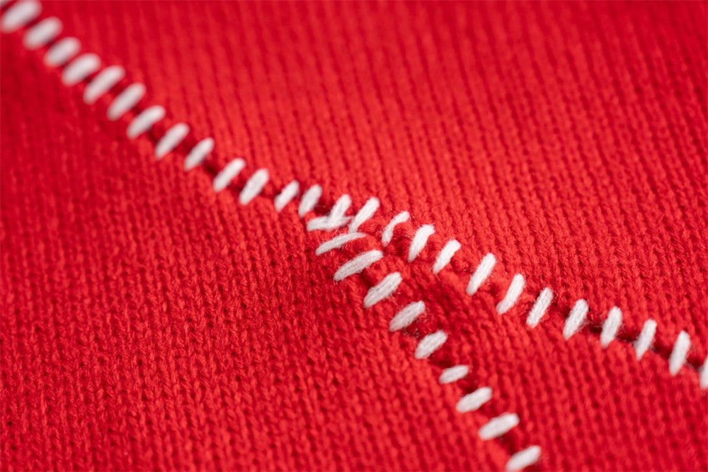 Chaopai Loose Long-sleeved Sweater With Broken Burrs