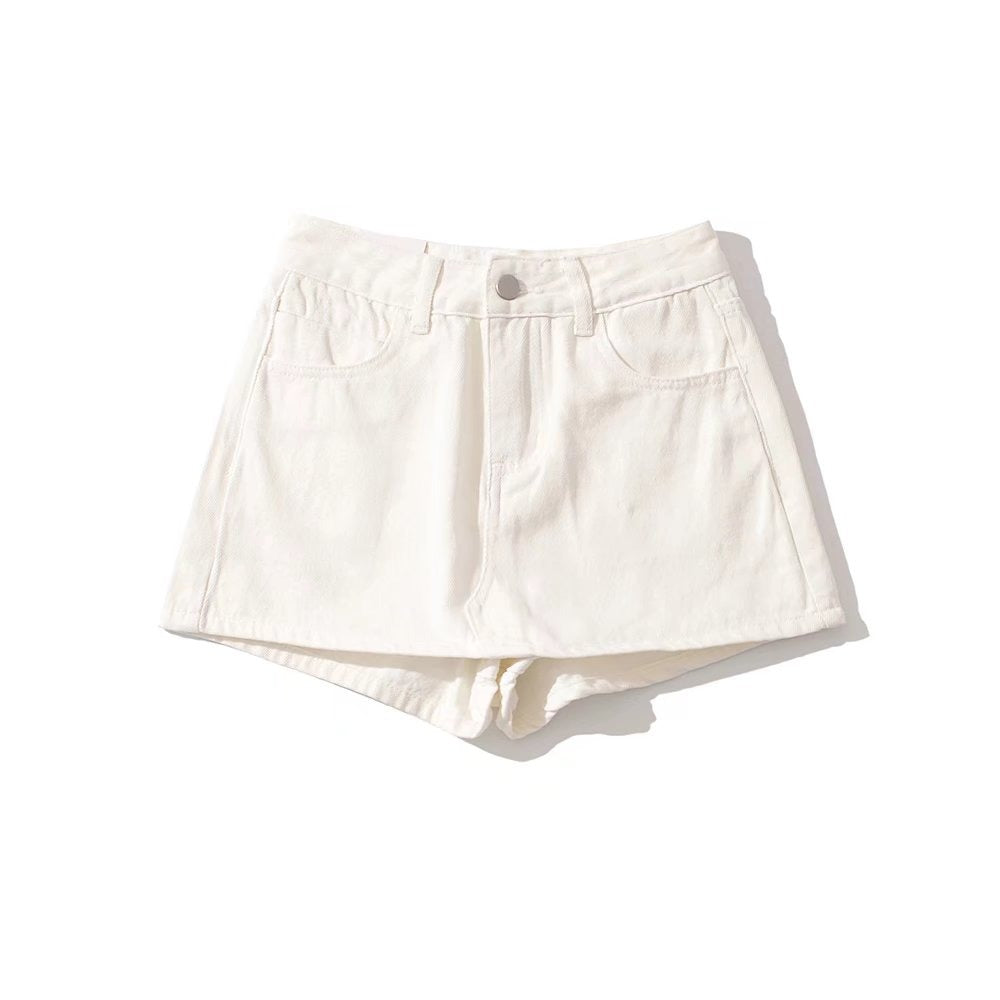 Sheath Ultra Short Denim Skirted Leggings Anti-exposure Underpants Denim European And American