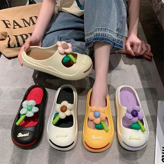 Lazy Slippers Lukkede Tåer til Dame i Moderne Sødt Design