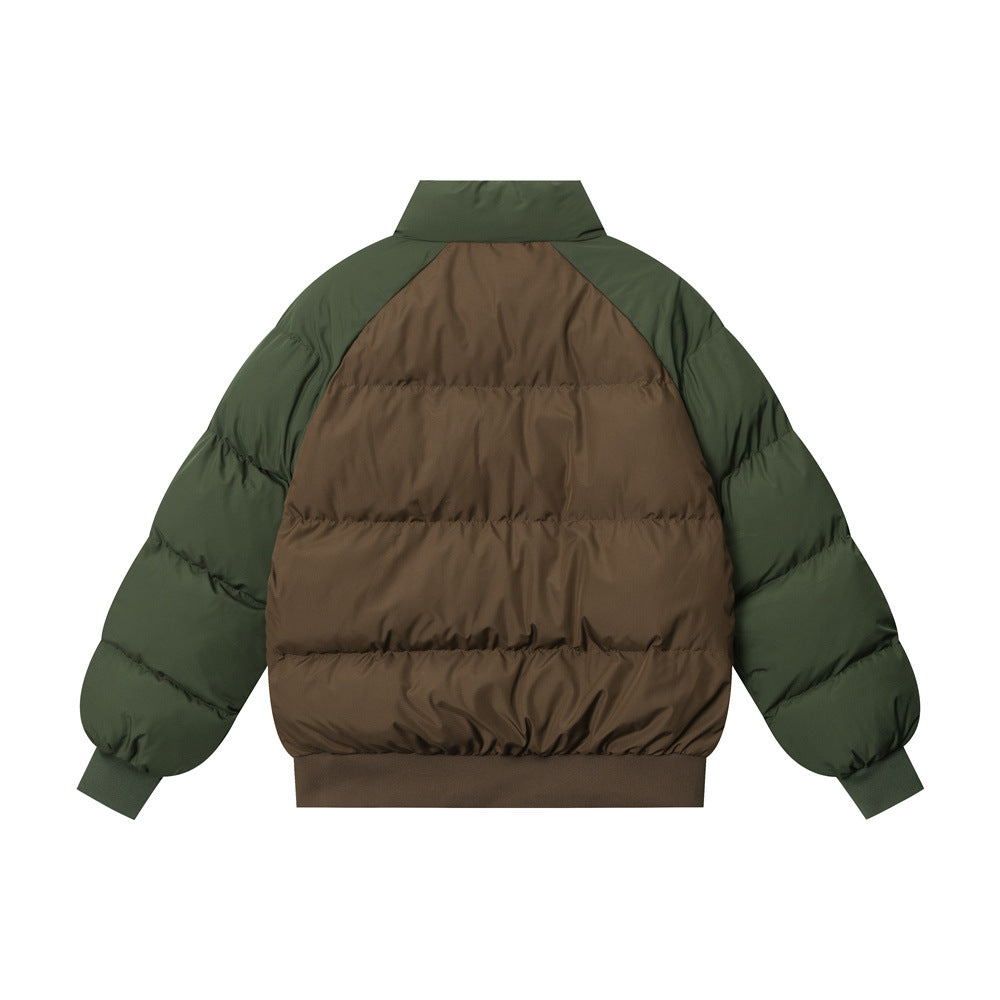 Men's Thick Warm Fashion Brand Splicing Coat