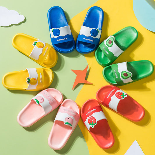 Cute cartoon fruit children slippers