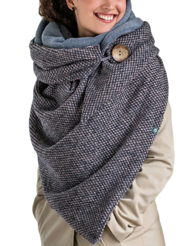 Cashew Flower Pattern Triangle Neck Scarf