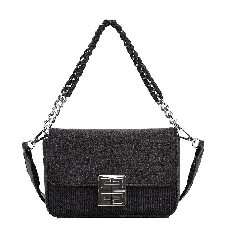 New Western Style All-matching Wide Shoulder Strap Crossbody Super Hot Small Square Bag