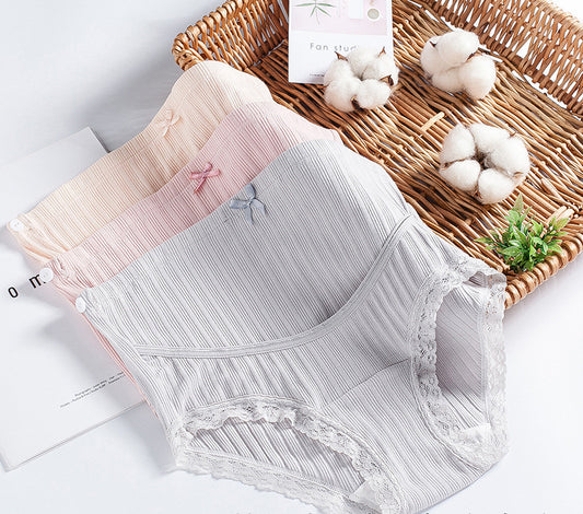 High waisted underwear pure cotton pants