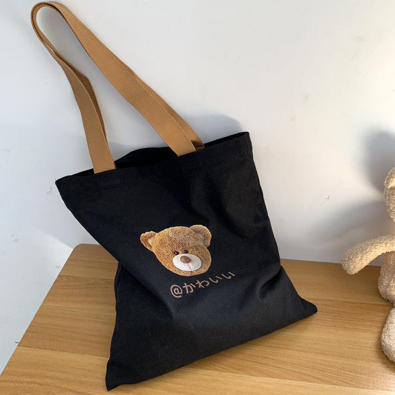 Cute Literary Handbag For Large-capacity Students In Class