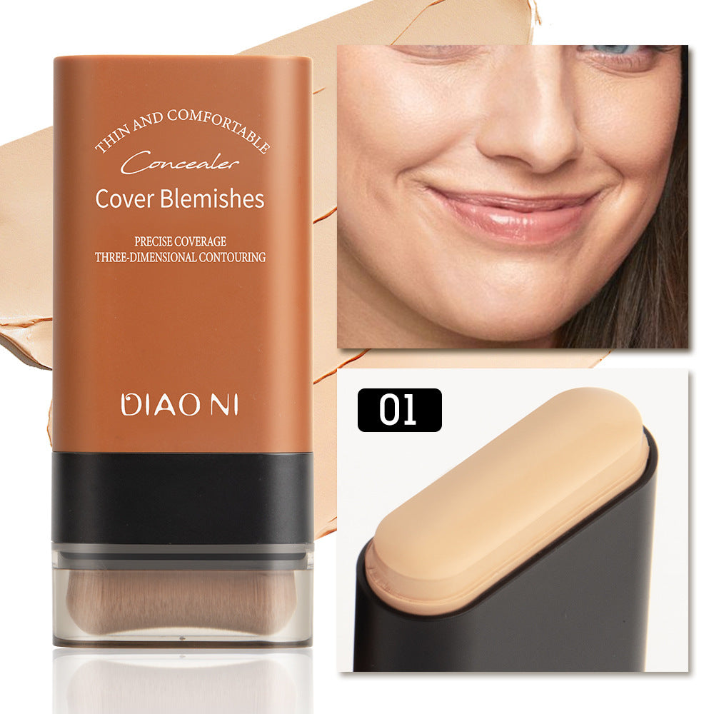 DIAONI With Brush 5 Colors 20g Moisturizing Light Transparent Concealing Foundation
