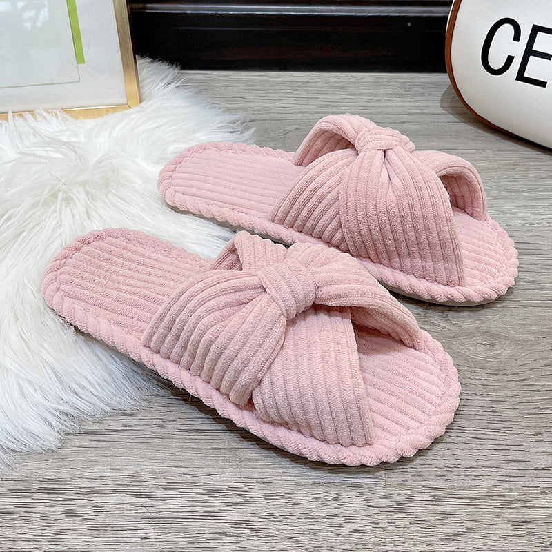 Cute Home Indoor Soft Bottom Comfortable Cotton And Linen Slippers