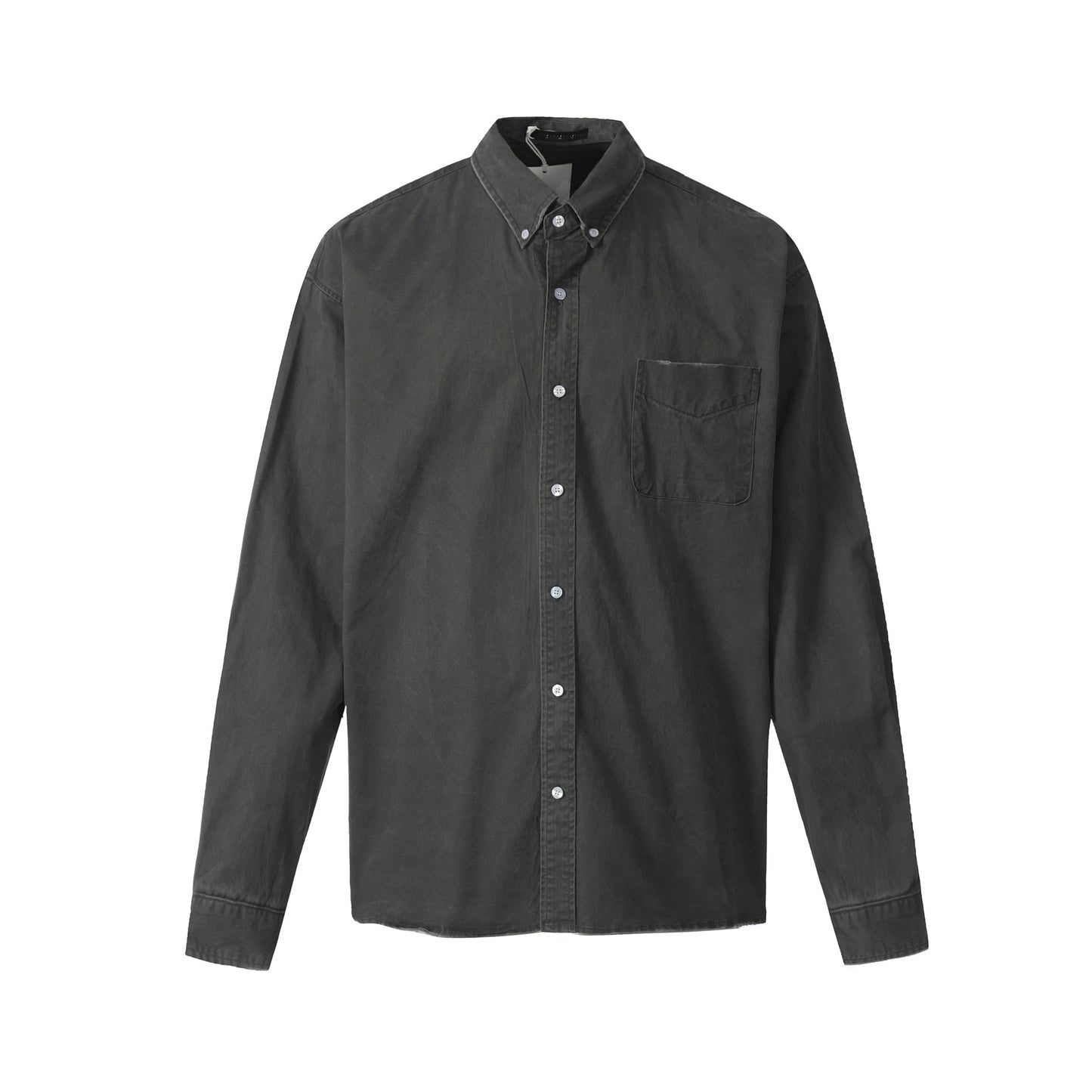 American Retro Solid Color Shirt Autumn