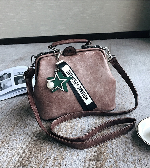 Bag female summer and autumn new fashion handbags trend line retro ladies shoulder bag wild slung portable doctor bag