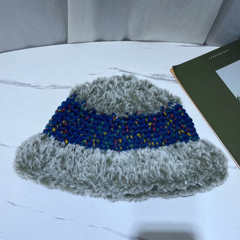 Korean Version Plush Japanese Knitting Wool Fisherman Hat