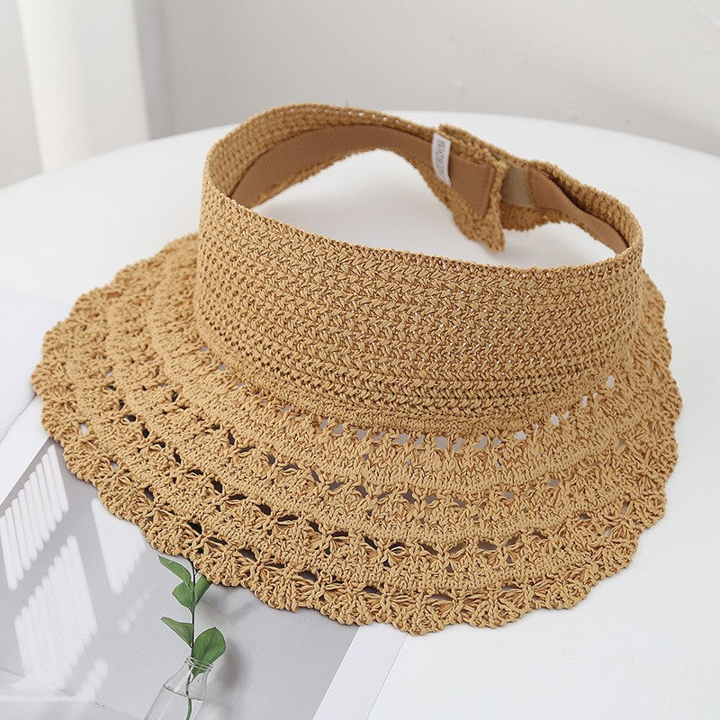 Handmade Woven Head-wrapping Hat Hollow Retro Artistic