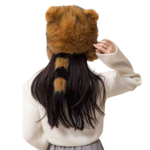 Women's Polyester Thickened Winter Fox Hat