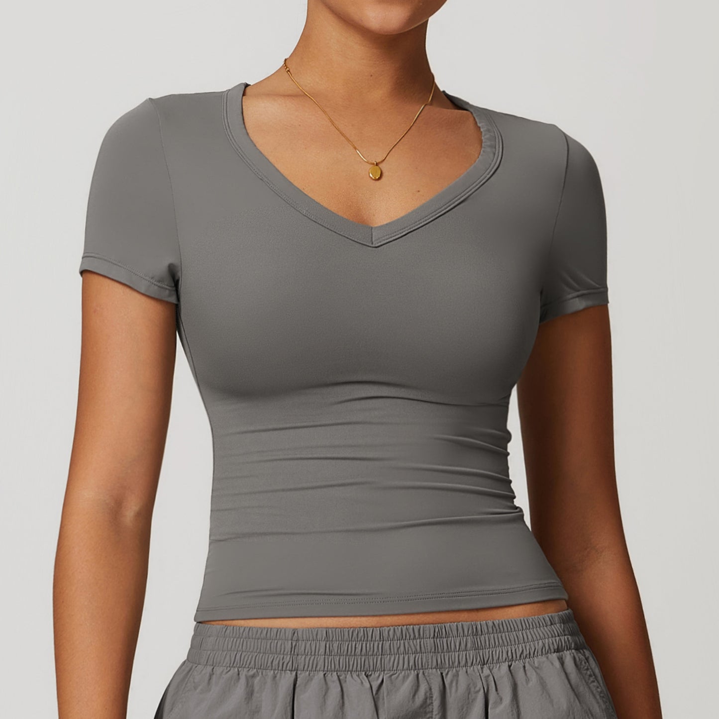 Short Sleeve Yoga Jacket Running Pilates Workout Clothes