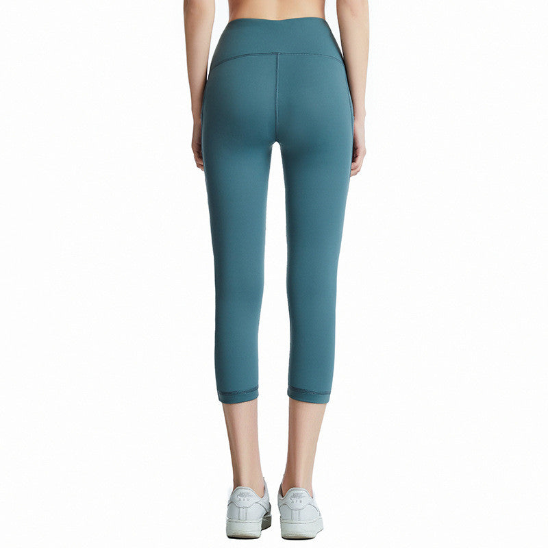 High Waist Hip Raise Reflective Dot Fitness Pants
