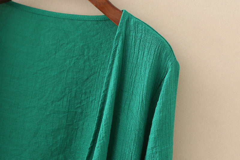 Cotton And Linen Outer Cardigan Women's Thin Shawl Summer