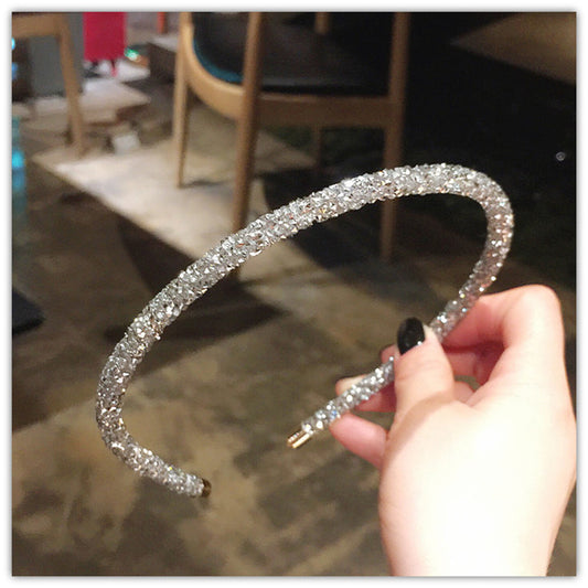 Fine flash diamond hairband with diamond
