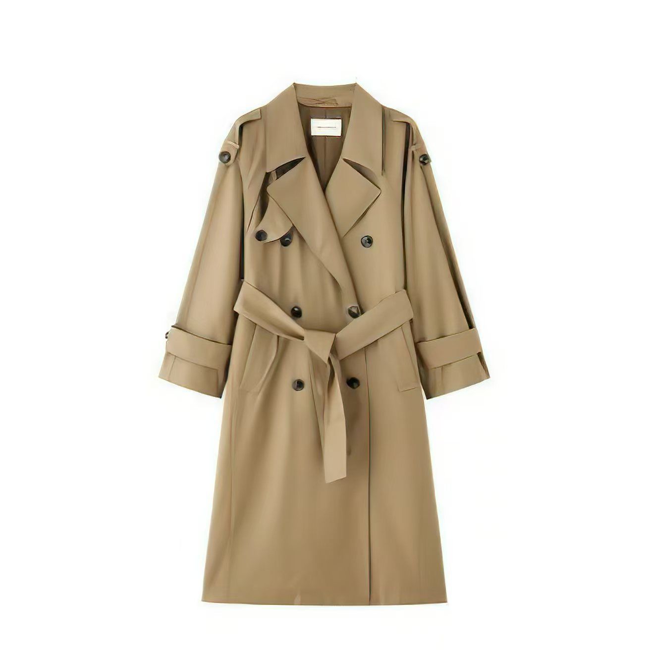 Petite Stylish Casual Outerwear Trench Coat