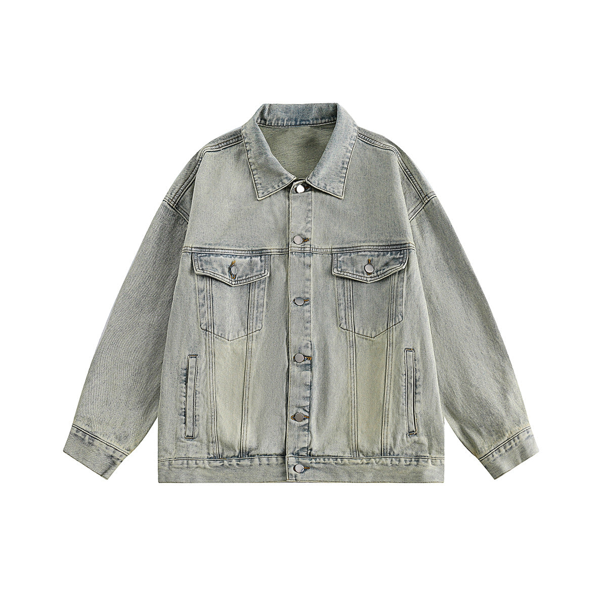 Oversize Washed-out Vintage High Street Couple Jacket