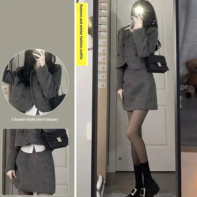 Women's Short French-style Tweed Jacket