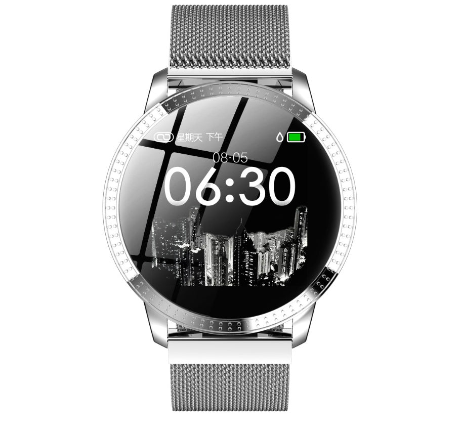 Metal round screen smart bracelet