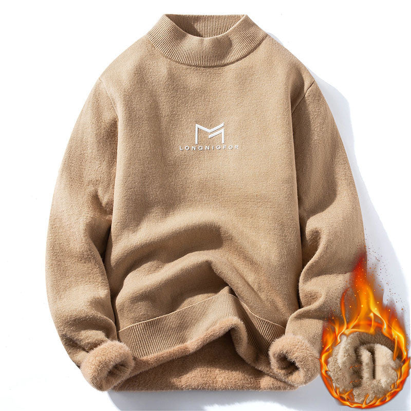 Knitted Thick Plus Velvet Warm Sweater