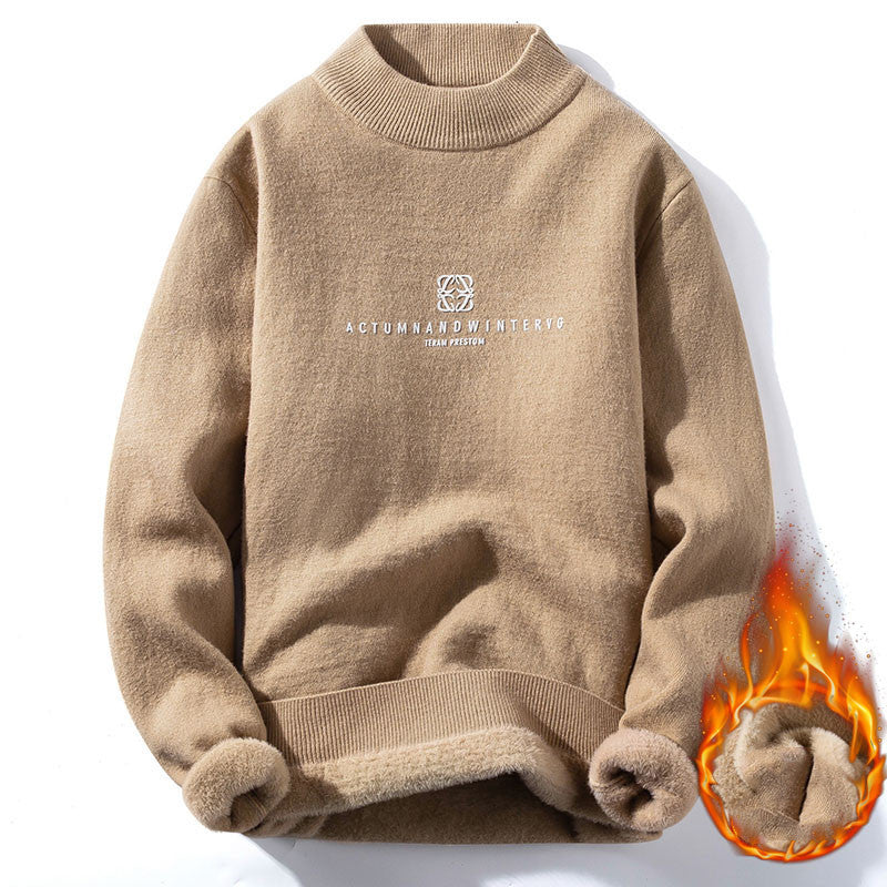 Knitted Thick Plus Velvet Warm Sweater
