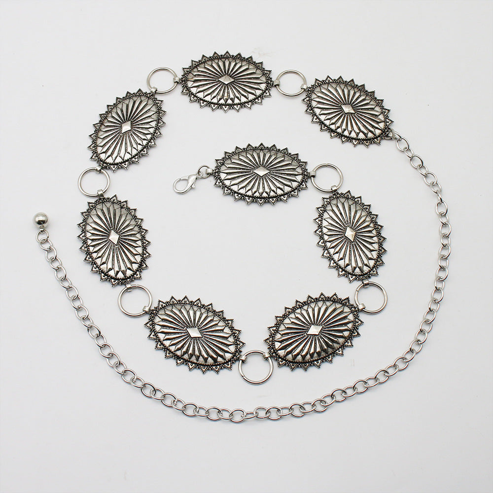 Metal Waist Chain Retro Alloy Versatile