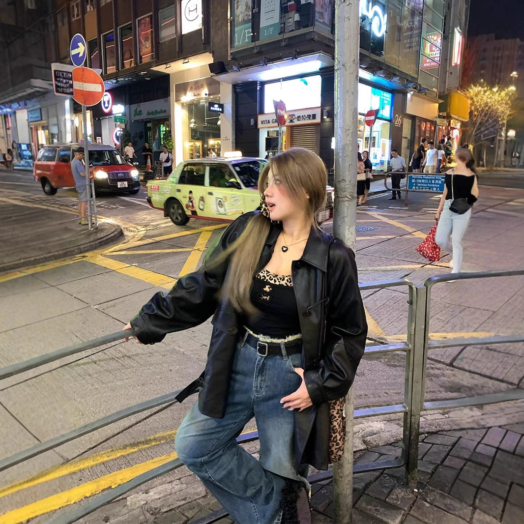 Women's Retro Make Old Ripped Jeans
