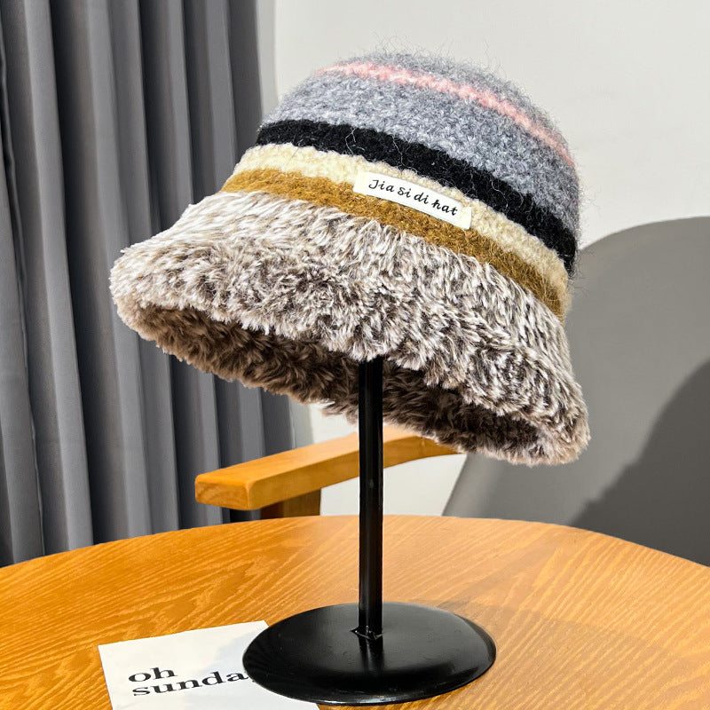 Knitted Wool Female Fisherman Hat