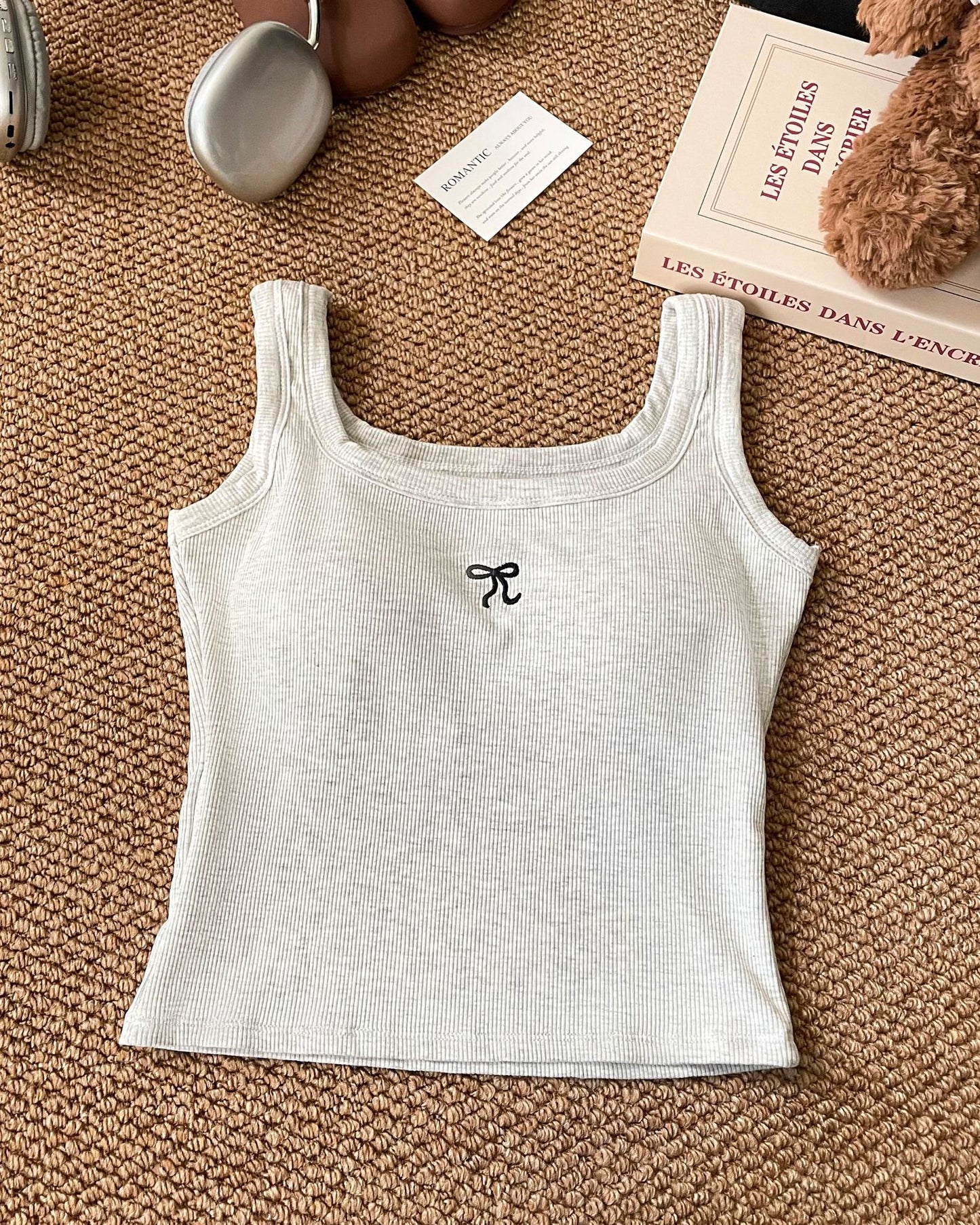 Yellow Square-neck Camisole Base Top