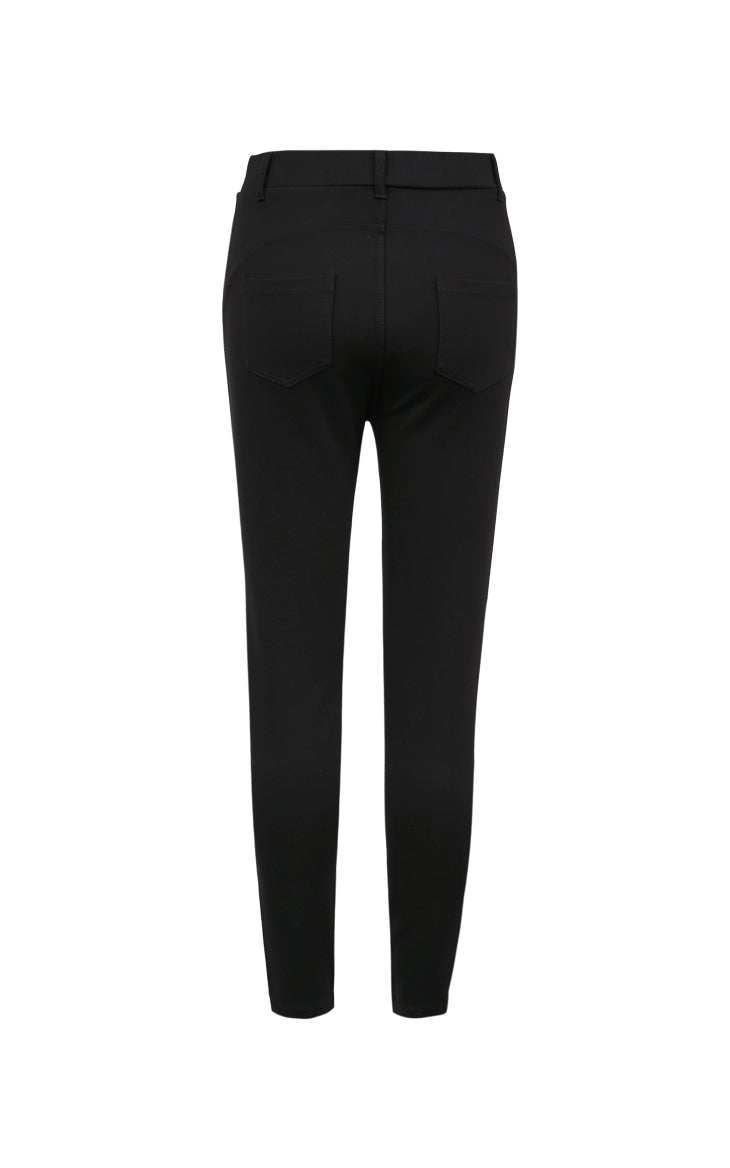 thin black tight stretch outer leggings