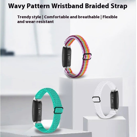 Japanese Buckle Wave Pattern Woven Strap