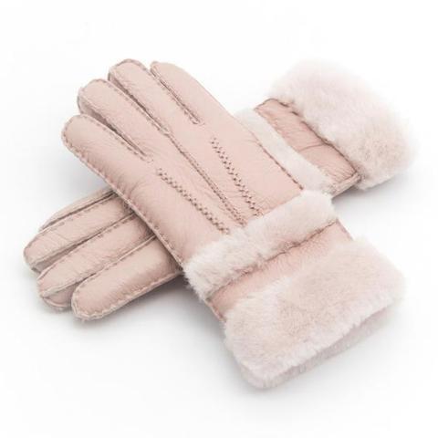 Warm Wool Leather Mittens